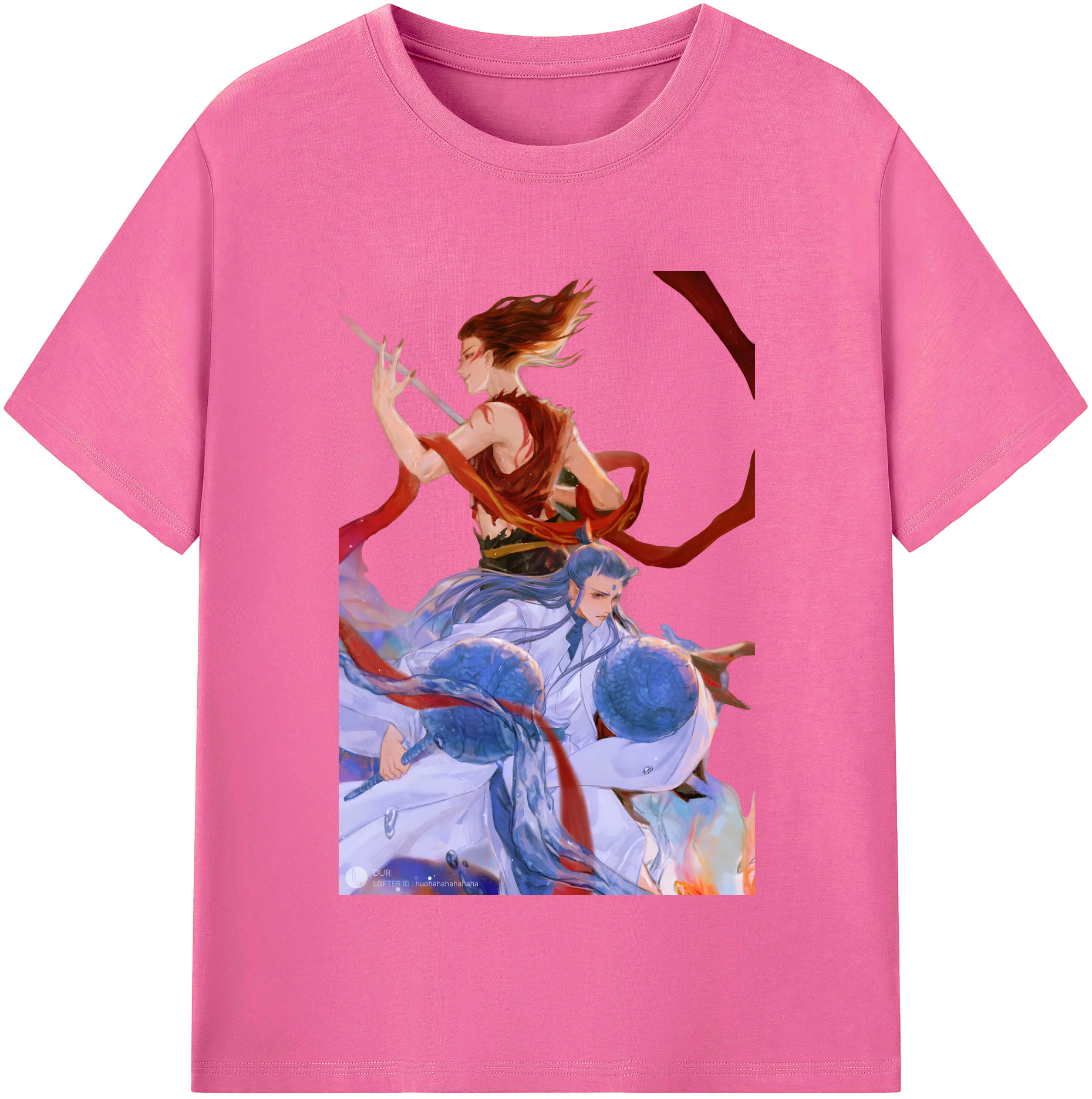 （画像用） Ne Zha 2 ナタ 魔童の大暴れ レディースカジュアルプリントTシャツ（綿100％）